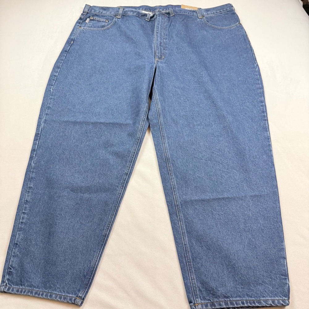 Carhartt B17-DST Relaxed Fit Tapered Leg Blue Denim Jeans Mens 52x30 NWT
